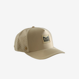 Tan hat, front view