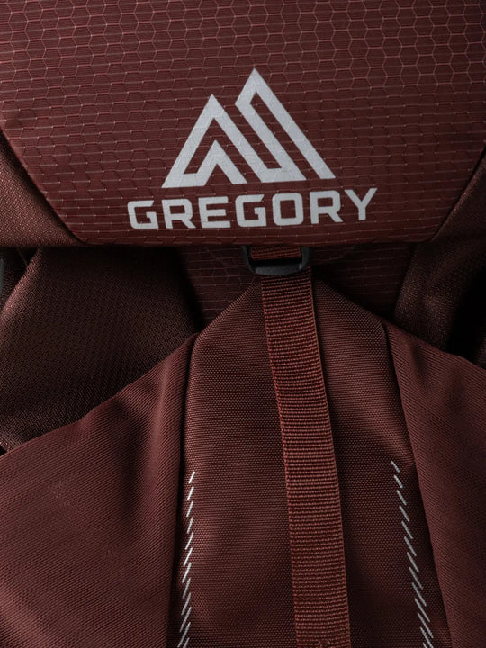 Burgundy bag, front view