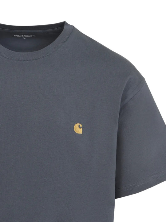 Navy t-shirt, front view