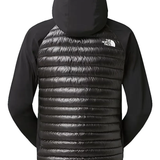 black hoodie, back view