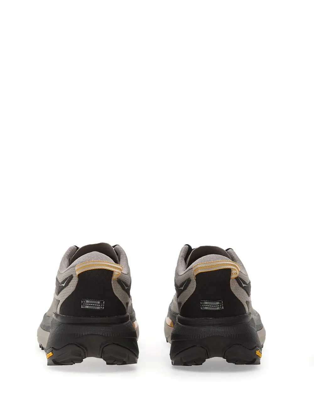 Grey shoes, back view
