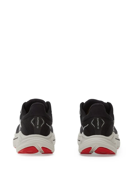 Black sneakers, back view