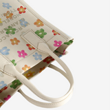 Tan bag, front view
