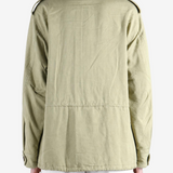 AURALEE - Women Brushed Silk Linen Satin Padded Military Blouson