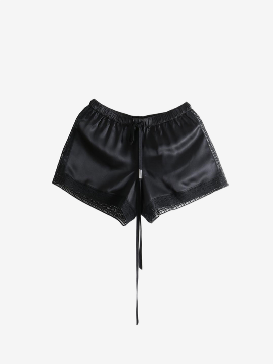 Black shorts, front view