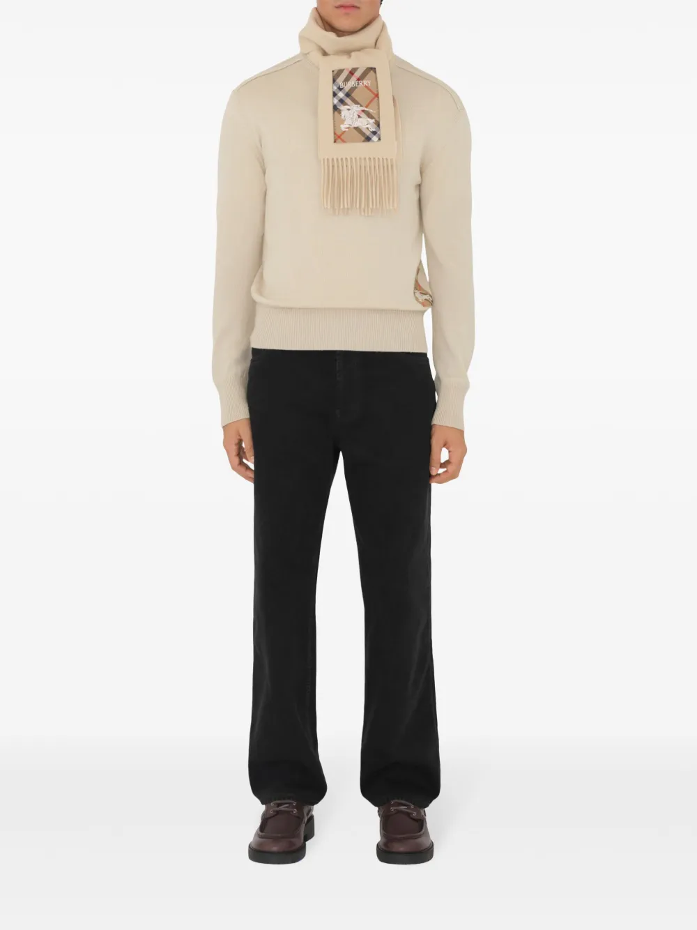  Tan scarves,full body view