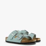 Green sandals, front view