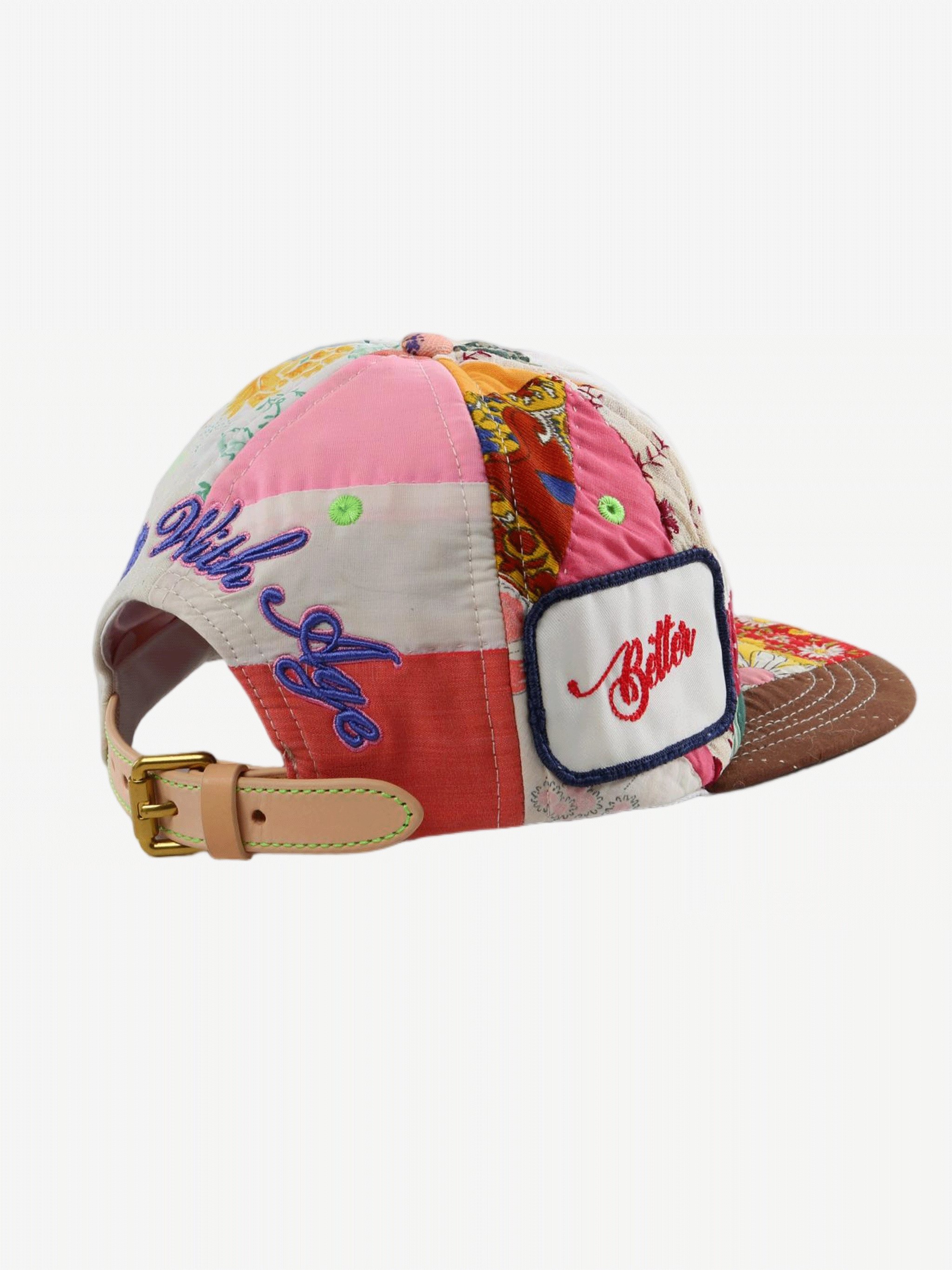 Brown hat, side view