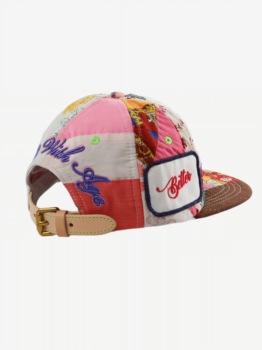 Brown hat, side view