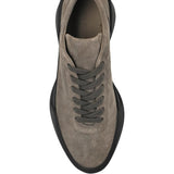 Grey sneakers, top view