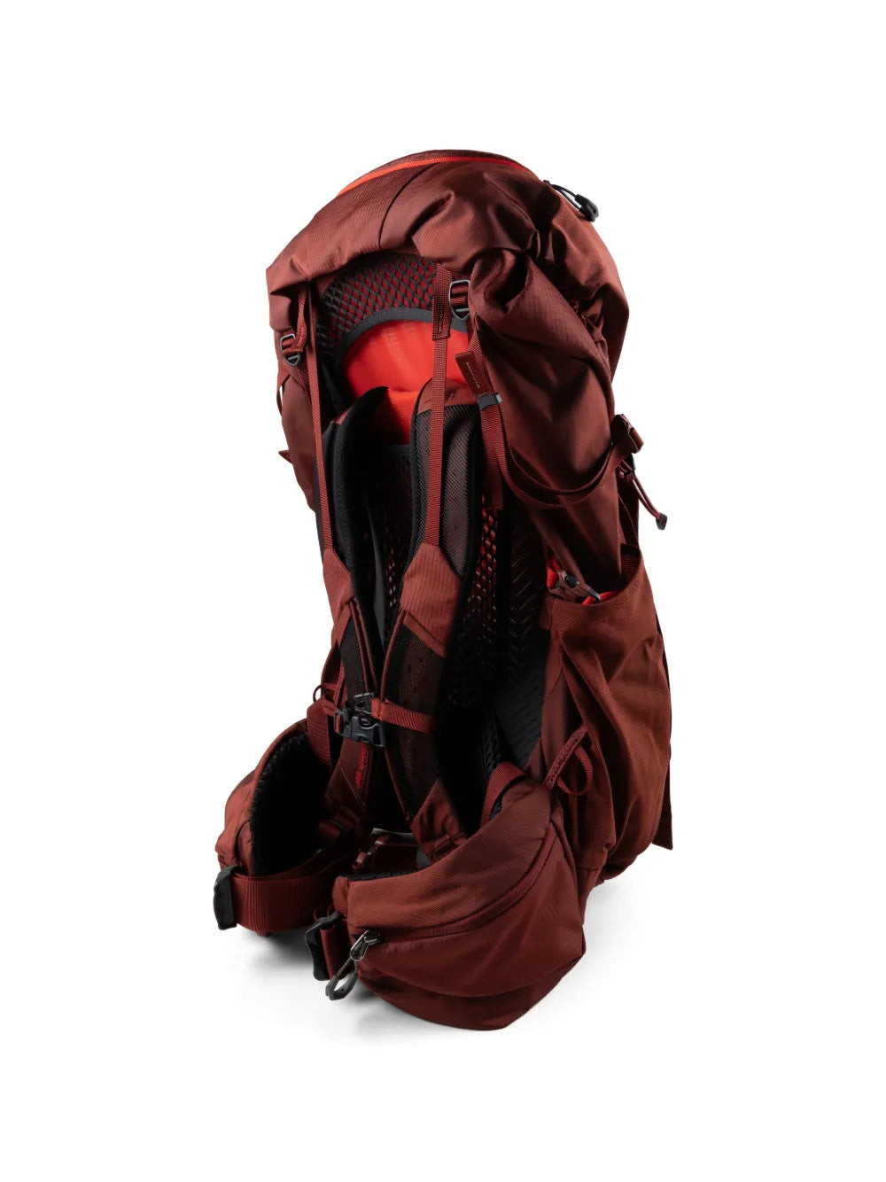 Burgundy bag, front view