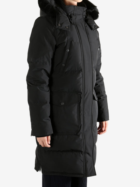 Black coats, full body view