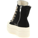 Black sneakers, back view