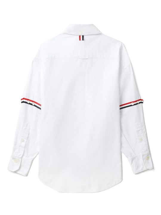 White shirt, back view