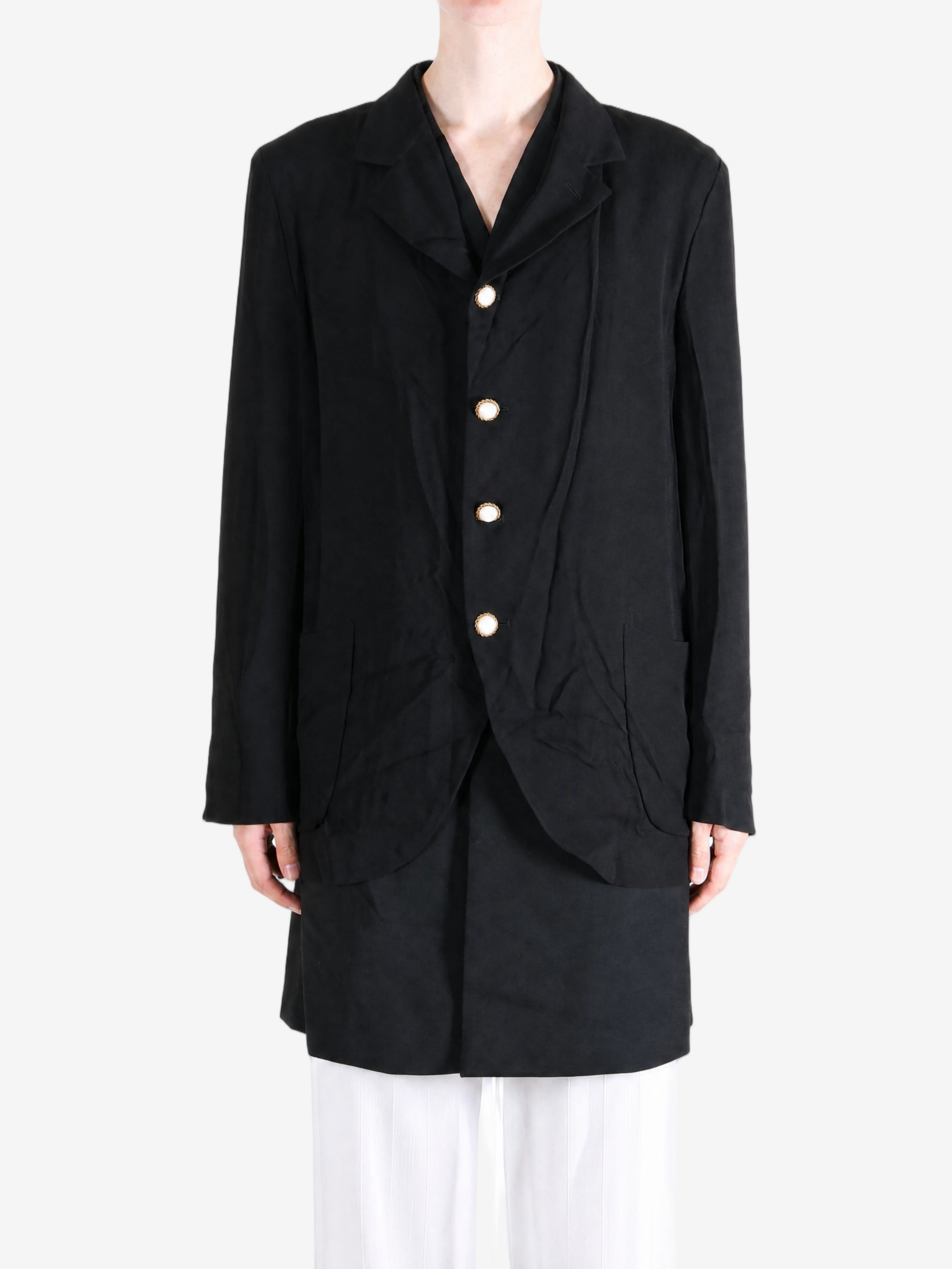 Black jacket, full body view