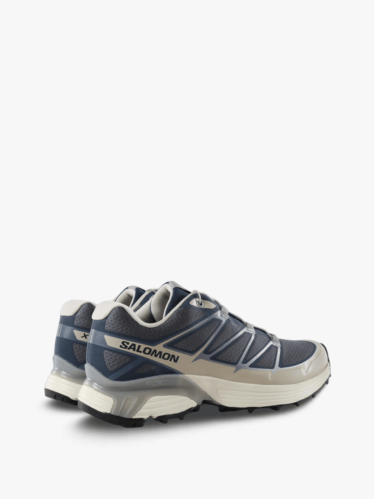 Navy shoes, back view
