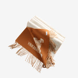 White scarf, front view