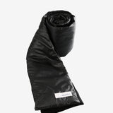 Black scarf, side view
