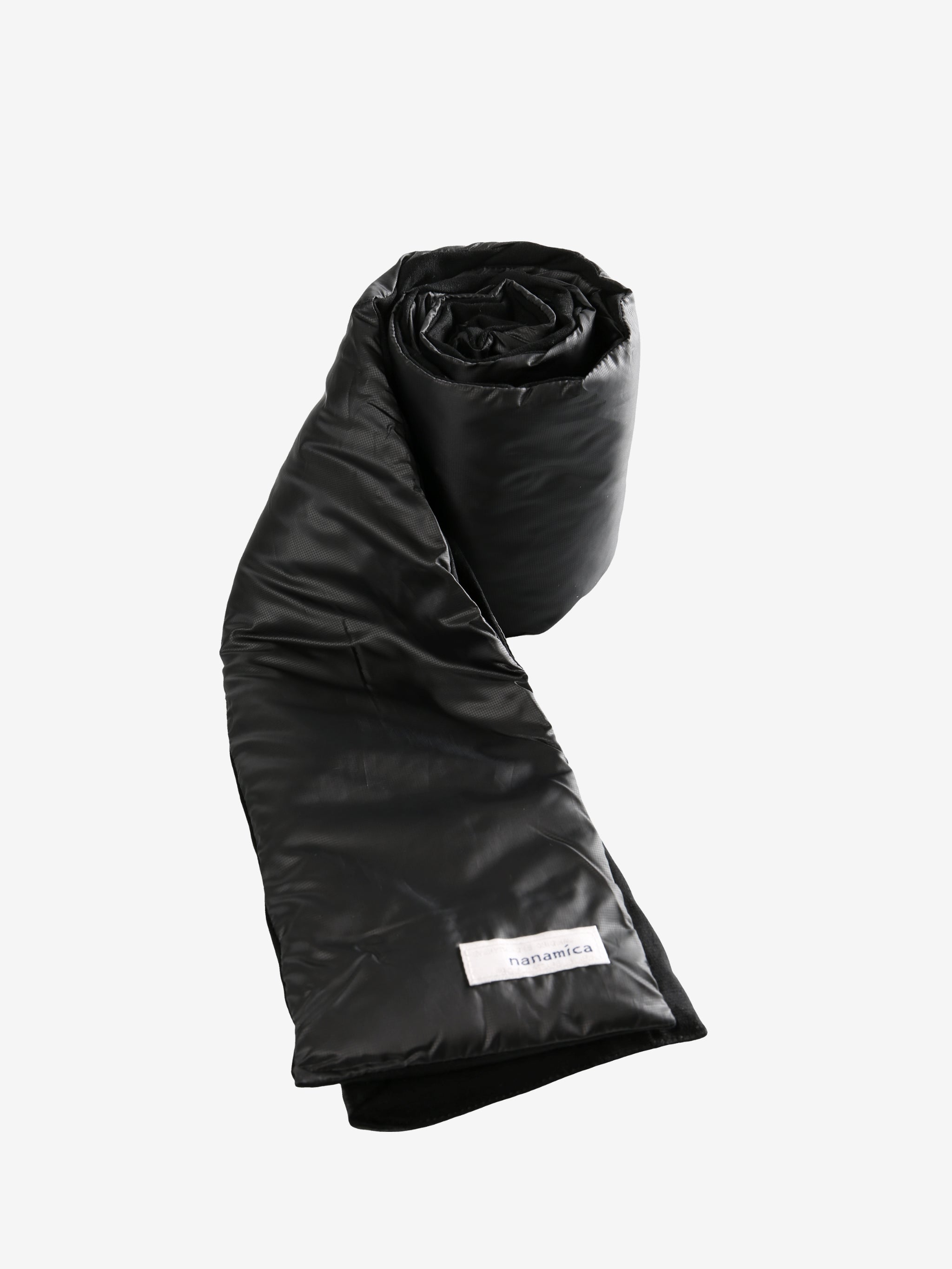 Black scarf, side view