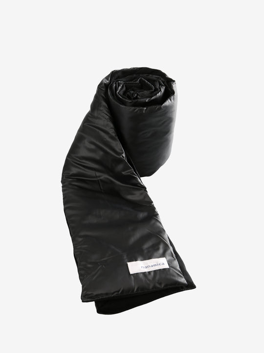 Black scarf, side view