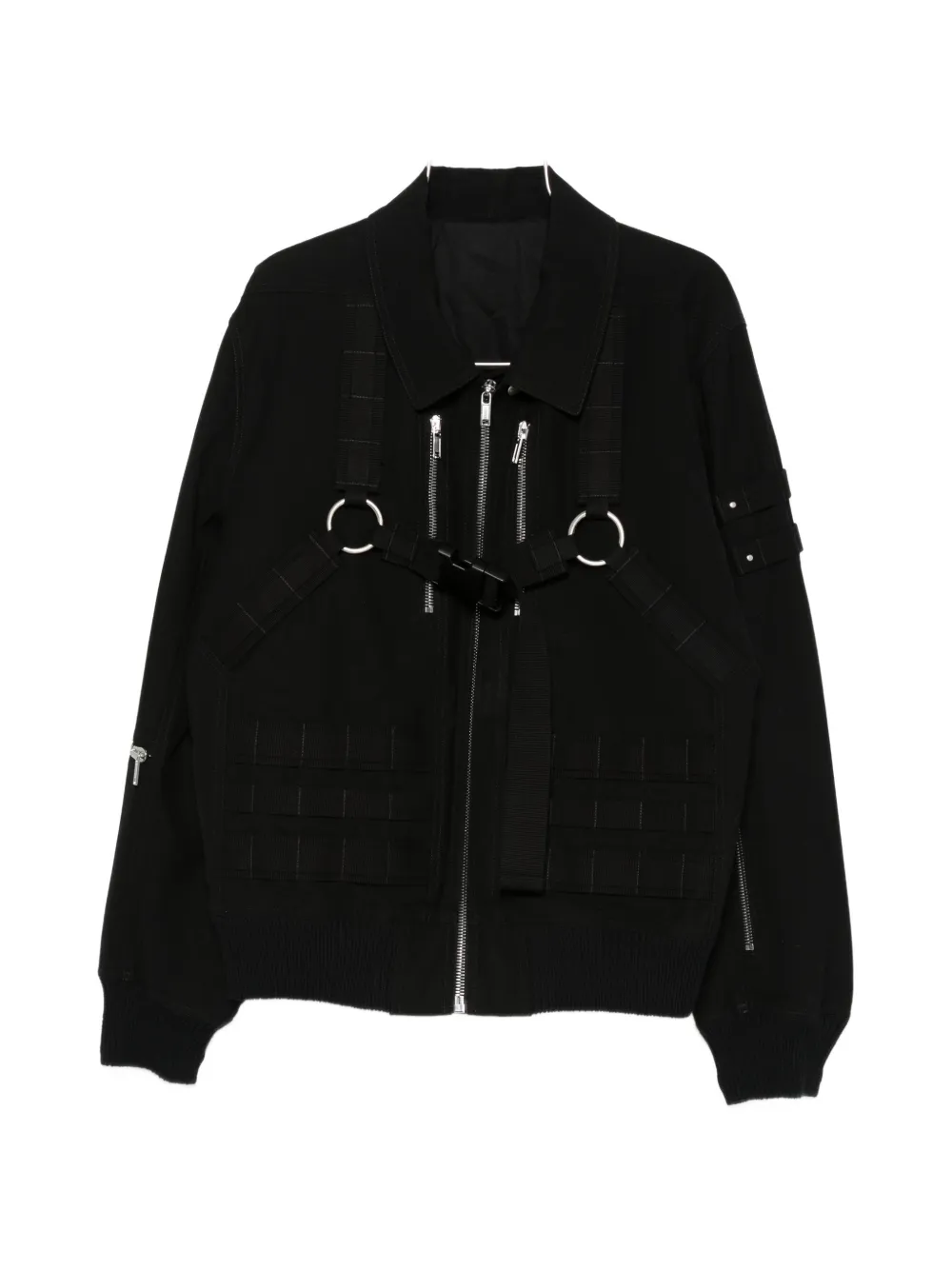 Black jacket, front view