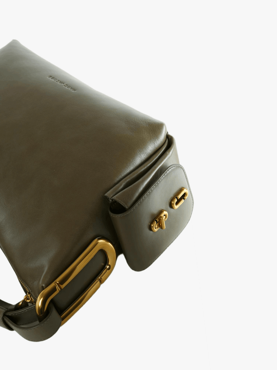 Green bag, front view