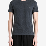 Grey t-shirt, full body view