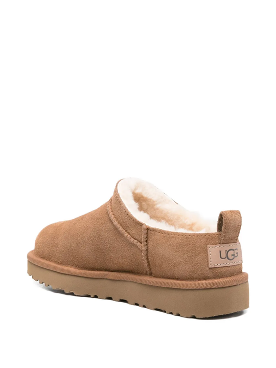 Brown boots, side view