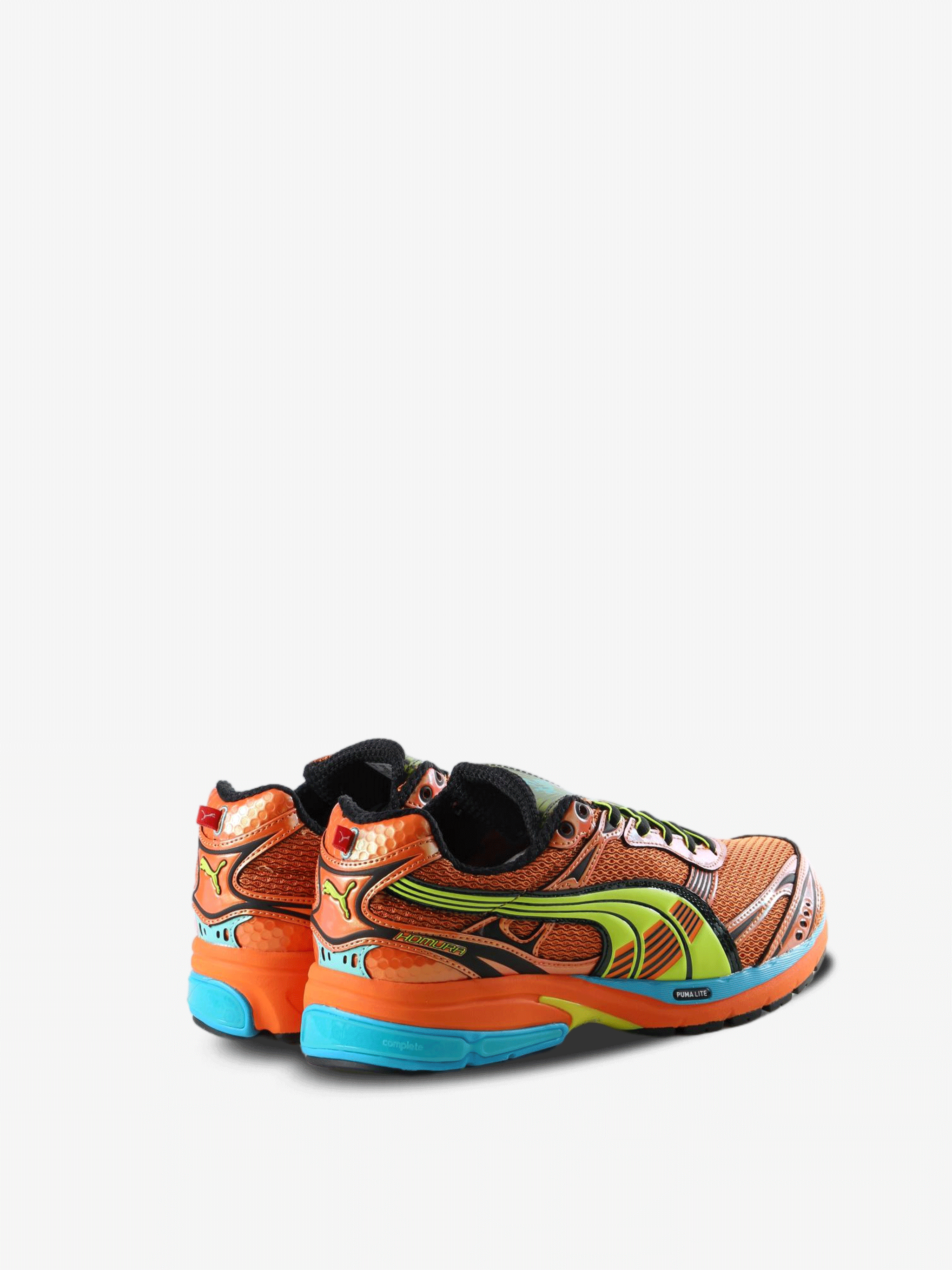 Brown shoes, back view