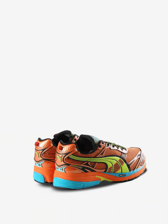 Brown shoes, back view