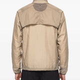 Tan jacket, full body view