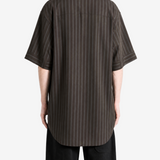 Brown shirt, full body view