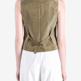 AMOMENTO - Women  Stripe Pocket Vest