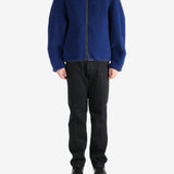 Blue jacket, front view