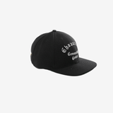 Black cap, side view