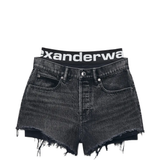 ALEXANDER WANG - Women Logo Bike Short Pre-Styled Relaxed Short
