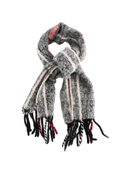 Grey scarf, front view