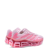 Pink shoes, side view