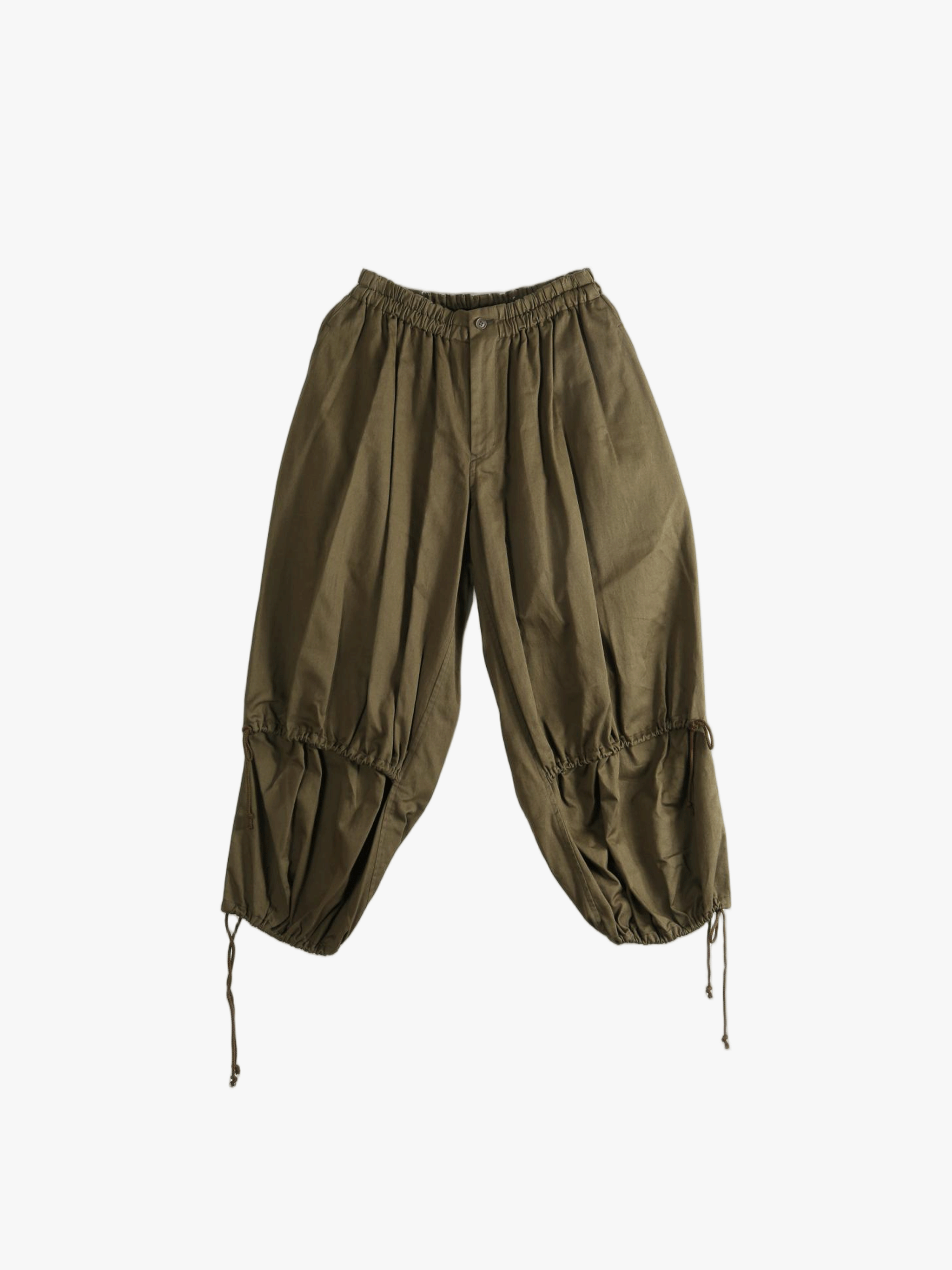 Green pants, front view
