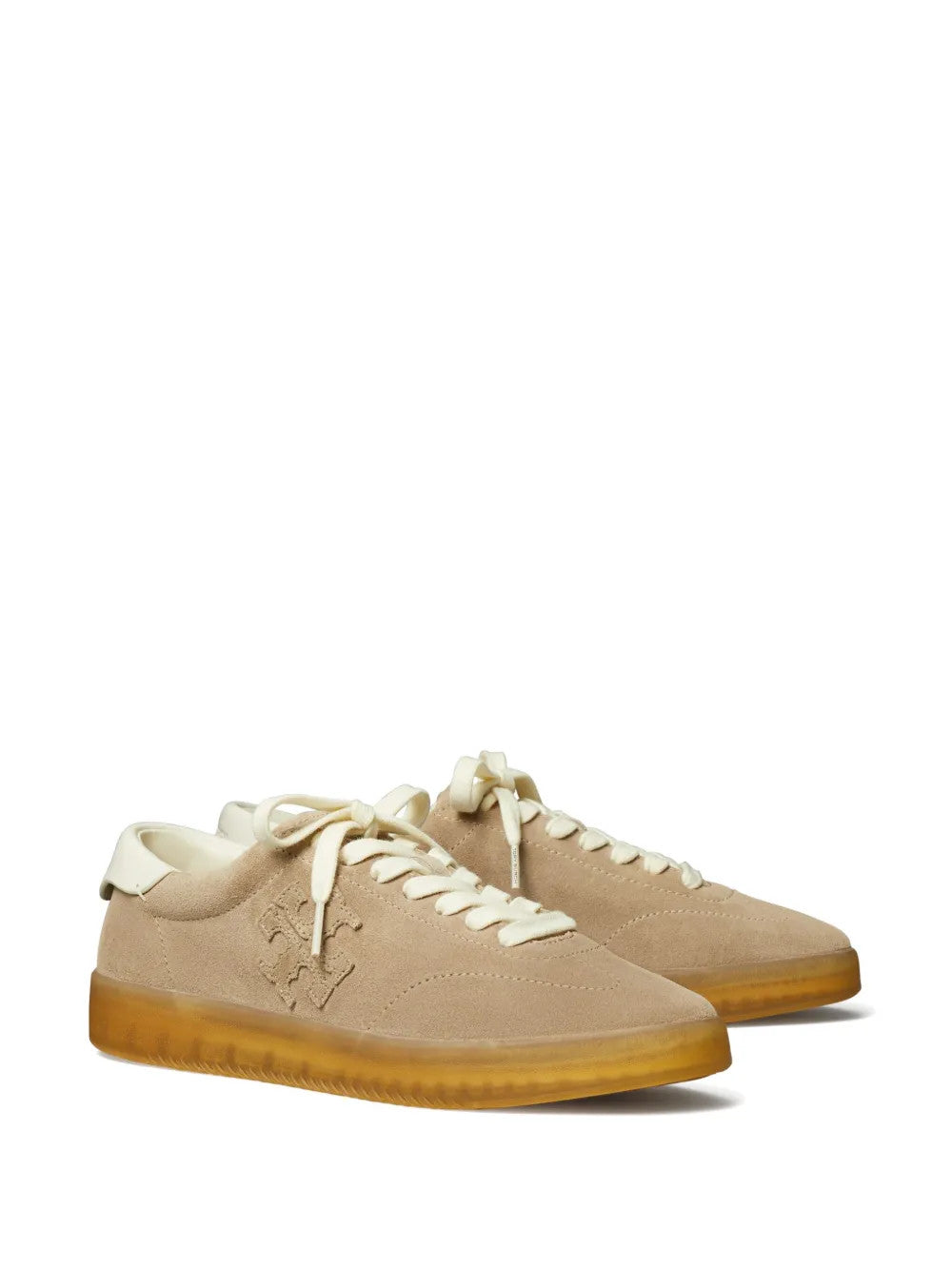 Tan shoes, front view