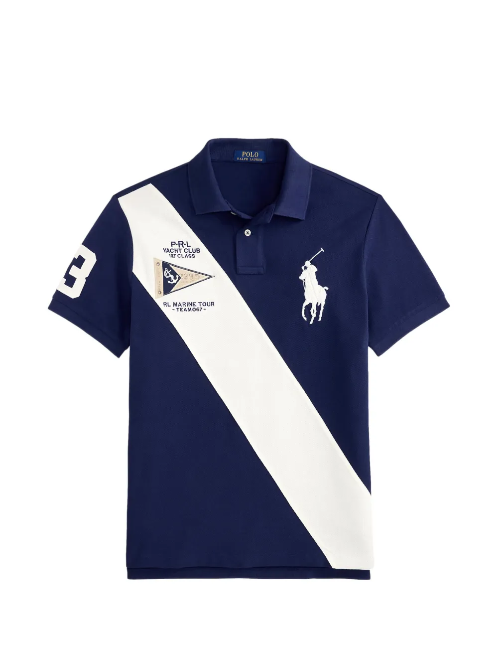 Blue shirt, front view