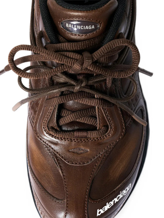 Brown shoes, front view
