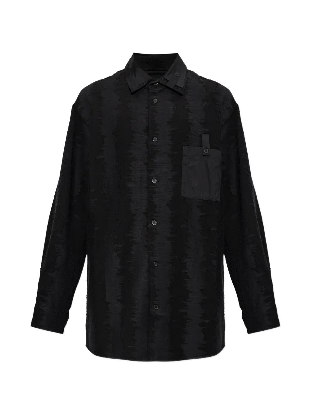Black shirt, front view