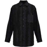 Black shirt, front view