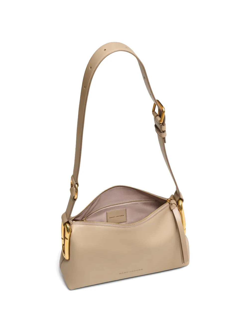 Tan bag, front view