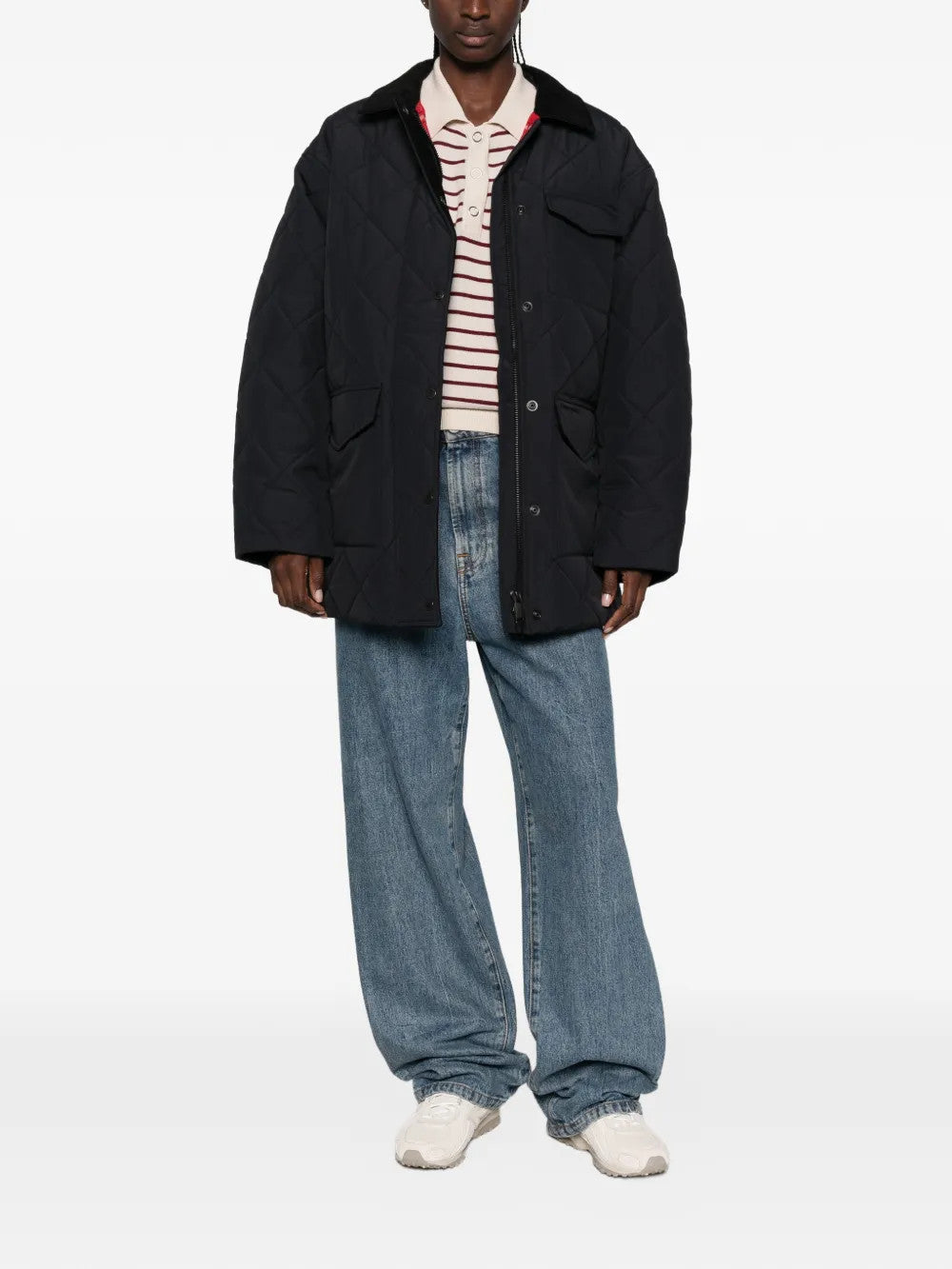 Black jacket, full body view