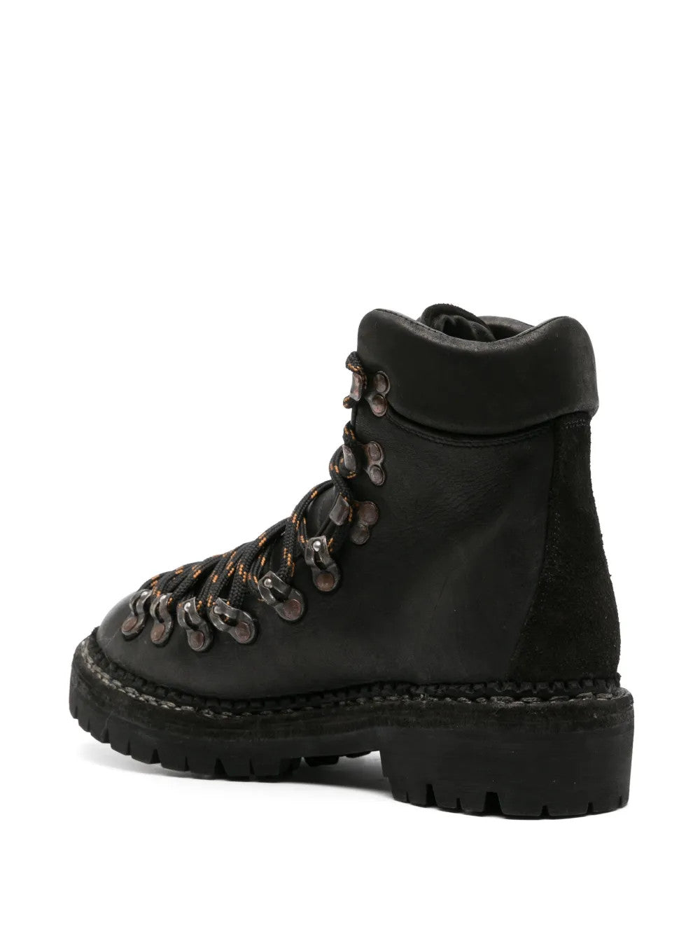 Black boots, front view
