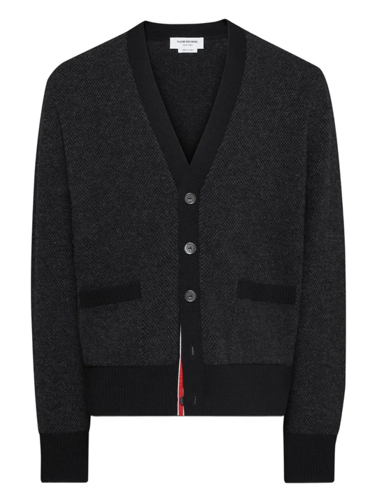 Black knitwear, front view