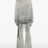 Grey jacket,full body view