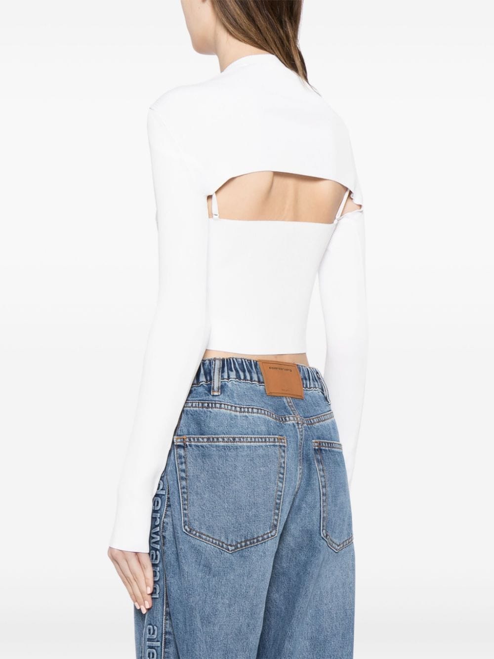ALEXANDER WANG Women Cropped Cardigan With Cam I Tank Twinset